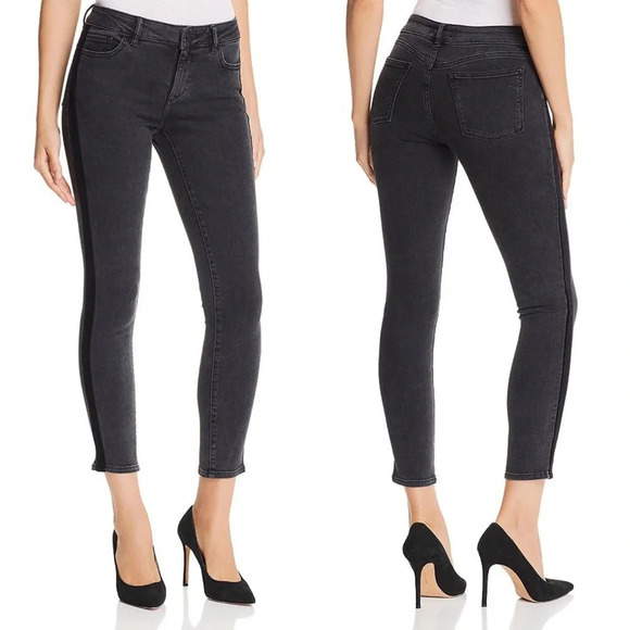DL1961 Black Morrison Wash Margaux Instasculpt Ankle Skinny Jeans Size 30 - Picture 11 of 11